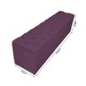 Recamier Puff Baú Casal 1,83 Veludo Roxo Ws Mobilia Roxo - 2