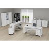 Escritório Completo 10 Peças (3 Armários + 3 Balcões + 2 Gaveteiro + 2 Mesas) EC04 Branco - Tecno Mo - 1