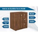 Ver imagem 6 de Escritório Completo 10 Peças (3 Armários + 3 Balcões + 2 Gaveteiro + 2 Mesas) EC04 Branco - Tecno Mo