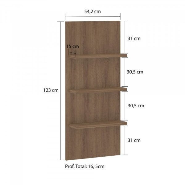 Bancada Mesa para Cozinha com Painel Suprema Espresso Móveis - 10