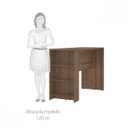 Ver imagem 5 de Bancada Mesa para Cozinha com Painel Suprema Espresso Móveis