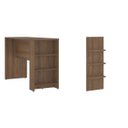 Ver imagem 2 de Bancada Mesa para Cozinha com Painel Suprema Espresso Móveis