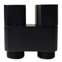 Ver imagem 3 de Registro Duplo Máquina de Lavar Ducha Higiênica Metal Preto