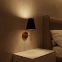 Ver imagem 5 de Kit 2 Arandelas de Parede Clássica com Interruptor e Cúpula Preto Ref 05 Decoração Casa Sala Quarto