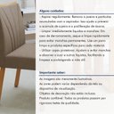 Ver mais imagens de Kit 6 Cadeiras de Jantar Estofadas Suede Tessera Pés em Madeira Maciça Bege Amêndoa Clean/Animale Bege