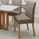 Ver imagem 2 de Kit com 6 Cadeiras para Sala de Jantar para Sala de Jantar Pés Madeira Maciça Jade