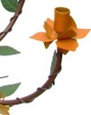 Ver imagem 5 de Lustre Rústico Artesanal Sala de Jantar Moderna com Flores 06 Lâmpadas - Laranja