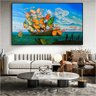 Quadro Salvador Dali Navio Com Velas De Borboleta:90x60 cm/BORDA INFINITA - 1
