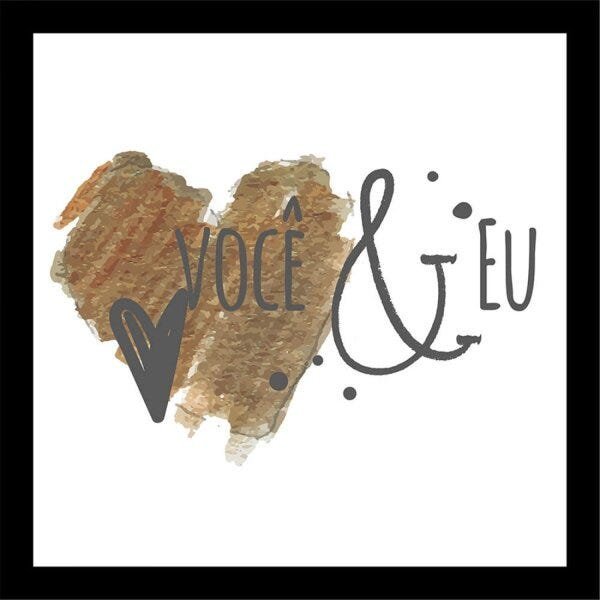 Kit de Quadros Decorativos 5 Peças Frases de Amor Sofistiq - 2