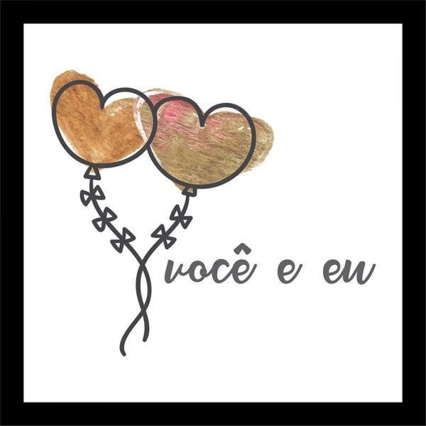 Kit de Quadros Decorativos 5 Peças Frases de Amor Sofistiq - 3