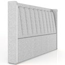 Ver imagem 6 de Cabeceira Cama Box Casal Estofada com LED 140cm Moan P05 Linho Cinza Claro - Lyam Decor