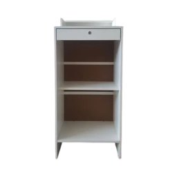 Balcão Caixa com Gaveta Lojas e Comércios 100% Mdf Branco Desmontado - Suprema Móveis - 1