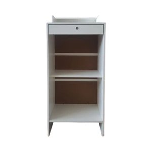Balcão Caixa com Gaveta Lojas e Comércios 100% Mdf Branco Desmontado - Suprema Móveis