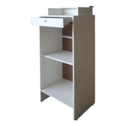 Balcão Caixa com Gaveta Lojas e Comércios 100% Mdf Branco Desmontado - Suprema Móveis - 2