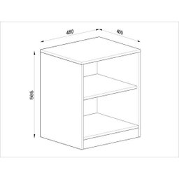 Conjunto para Quarto Infantil com Balcão Escrivaninha e Nichos Quitidá Quiditá - 14