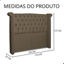 Ver imagem 4 de Cabeceira de Cama Box Estofada 140 Cm Solteiro Sienna Linho