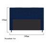Cabeceira Estofada Dama 160 Cm Queen Size Suede Azul Marinho - 3