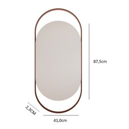 Espelheira Lumini 41x87,5cm Cobre Mgm - 3