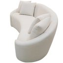 Ver imagem 7 de Sofá 3 Lugares Orgânico Sala de Estar Living 210cm Adam T03 Veludo Bege - Lyam Decor