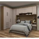 Ver imagem 5 de Modulo Guarda Roupa Eucamoveis Paris Canto Reto 1 Porta