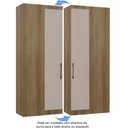 Ver imagem 3 de Modulo Guarda Roupa Eucamoveis Paris Canto Reto 1 Porta