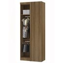 Ver imagem 2 de Modulo Guarda Roupa Eucamoveis Paris Canto Reto 1 Porta