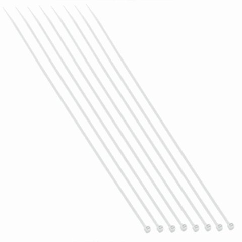 Abraçadeiras de Nylon Branca 7.6x200mm com 50 Unidades - 8688 - Brasfort Abrac.nylon Bca 7,6x200 C/5
