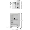 Ver imagem 4 de Conjunto de Banheiro Gabinete Lima 45cm com Cuba + Espelheira, 3 Portas C00450 Cor Branco - Ozini