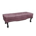 Ver imagem 1 de Calçadeira Recamier Solteiro 90cm Alba Veludo Roxo