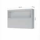 Ver imagem 2 de Armário Aéreo Modular 1 Porta Basculante Nesher Marquesa 120cm Ripado 100% Mdf