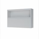 Ver imagem 1 de Armário Aéreo Modular 1 Porta Basculante Nesher Marquesa 120cm Ripado 100% Mdf