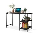 Ver imagem 2 de Escrivaninha Mesa Office Estudo Estilo Industrial 110cm Klm Preto/preto