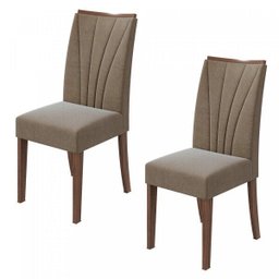 Kit 2 Cadeiras Apogeu Móveis Lopas - 1 Kit 2 Cadeiras Apogeu Móveis Lopas - 1