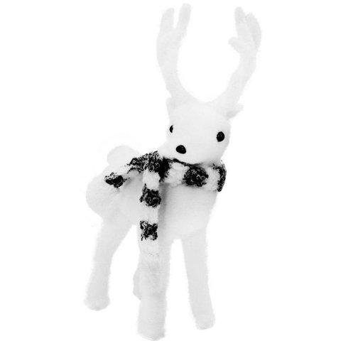 Boneco Natal Enfeite Natalino Rena Felpuda 28cm
