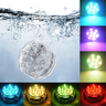 Luminária Luz Led RGB Com Cores Submersível Subaquática Úmido Para Piscina Aquários Fontes Cascatas  - 5
