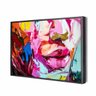 Quadro Canvas Face Art Moderna 60X40Cm Slim Preta G013 - 1