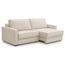 Ver imagem 1 de Sofá Sala de Estar Nilo Retratil Manual 180cm 2 Lugares Bouclê Off White m1 - Monari Design