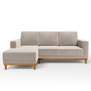 Ver imagem 6 de Sofá Living 200cm 3 Lugares com Chaise Esquerdo Kayrós D05 Boucle Bege - Mpozenato