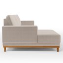 Ver imagem 5 de Sofá Living 200cm 3 Lugares com Chaise Esquerdo Kayrós D05 Boucle Bege - Mpozenato