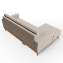 Ver imagem 7 de Sofá Living 200cm 3 Lugares com Chaise Esquerdo Kayrós D05 Boucle Bege - Mpozenato