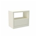 Ver imagem 6 de Kit Quarto Cama Cabeceira Ripada 2 Mesas de Cabeceira MDF Off White