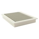 Ver imagem 4 de Kit Quarto Cama Cabeceira Ripada 2 Mesas de Cabeceira MDF Off White