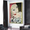 Quadro Pablo Picasso Retrato De Maria Teresa Walter:90x60 cm/BORDA INFINITA - 7
