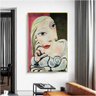 Quadro Pablo Picasso Retrato De Maria Teresa Walter:90x60 cm/BORDA INFINITA - 6