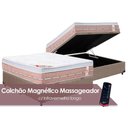 Ver imagem 1 de Cama Box Baú Casal: Colchão c/Vibro Massagem Castor Magnético Premium + Base CRC Courano Clean(