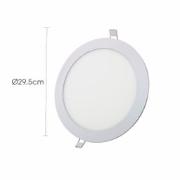 Painel Plafon Led 24w Redondo Embutir Branco Frio - 3 Painel Plafon Led 24w Redondo Embutir Branco Frio - 3