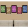 Kit de Quadros Decorativos 5 Peças Live Sofistiq - 1