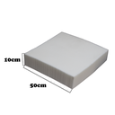 Ver imagem 2 de Espuma D45- Assento Cadeira Sofá 50x50x10cm Extra Firme:branco