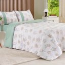 Ver imagem 1 de Edredom Solteiro Bella Cama Malha 125g/m² 100% Algodão 160x220cm Bene Casa Verde