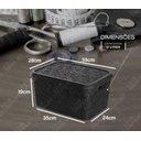 Ver imagem 4 de Caixa Organizadora Uninjet Tampa Floral 17l:Preto